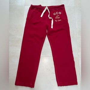 Hollister Distressed, Embroidered Logo Graphic Straight Sweatpants Man Size XL